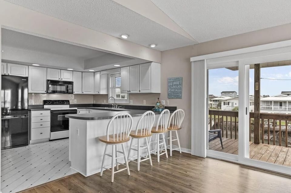 Lower Level Kitchen and Deck View