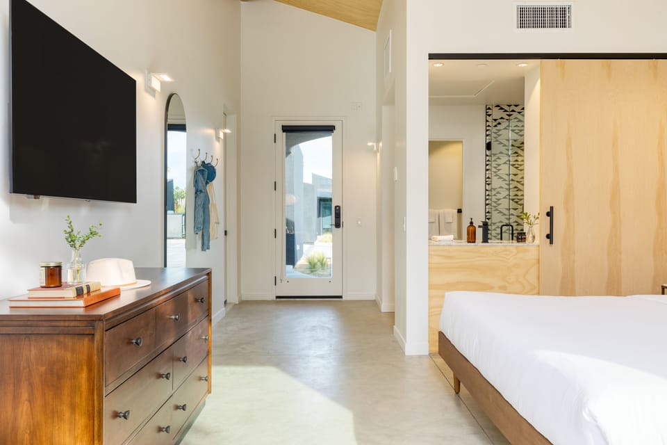 Spacious and bright.