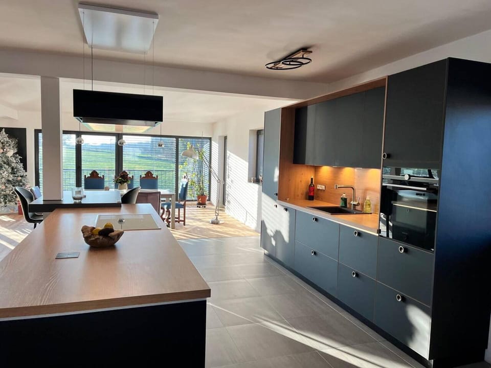 Villa | Private kitchen | Fridge, microwave, oven, stovetop