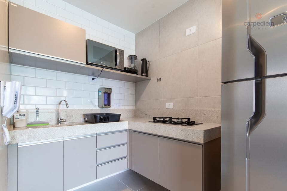 Comfort Apartment | Private kitchen | Fridge, microwave, espresso maker, toaster
