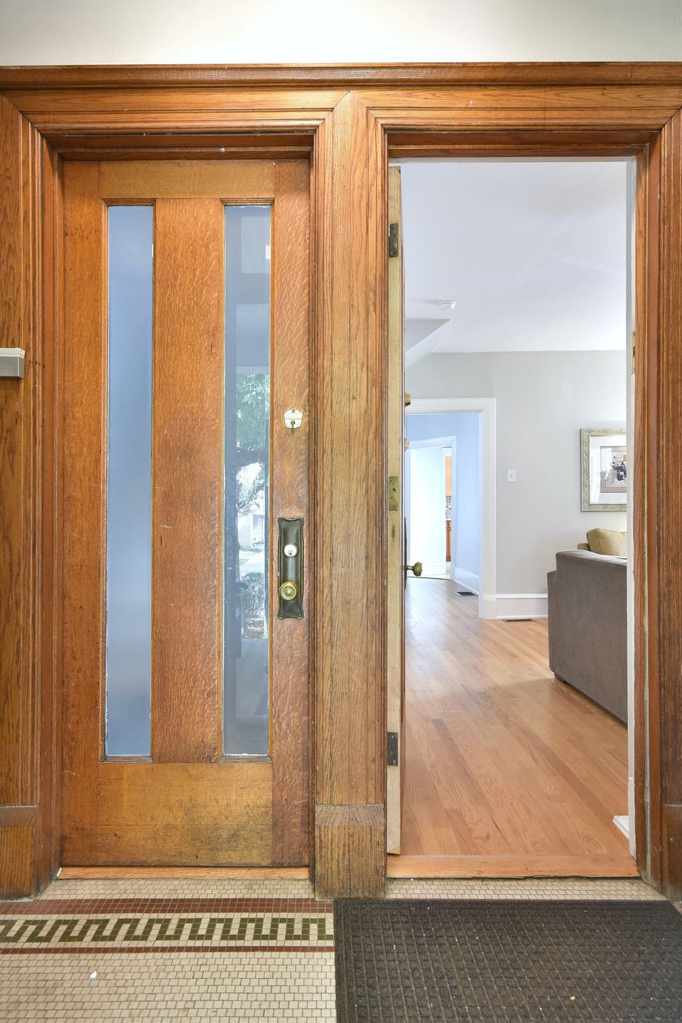 Upon entering lobby there will be 2 doors. You have rented the apartment on the 