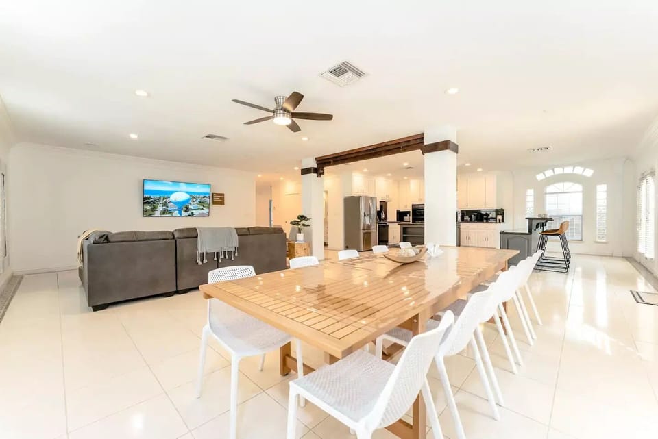 Bright, breezy open layout where everyone can be together at once.