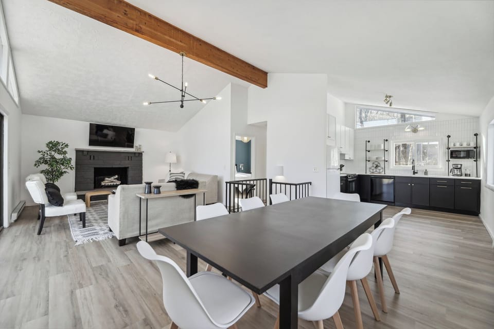Dining table seats 8