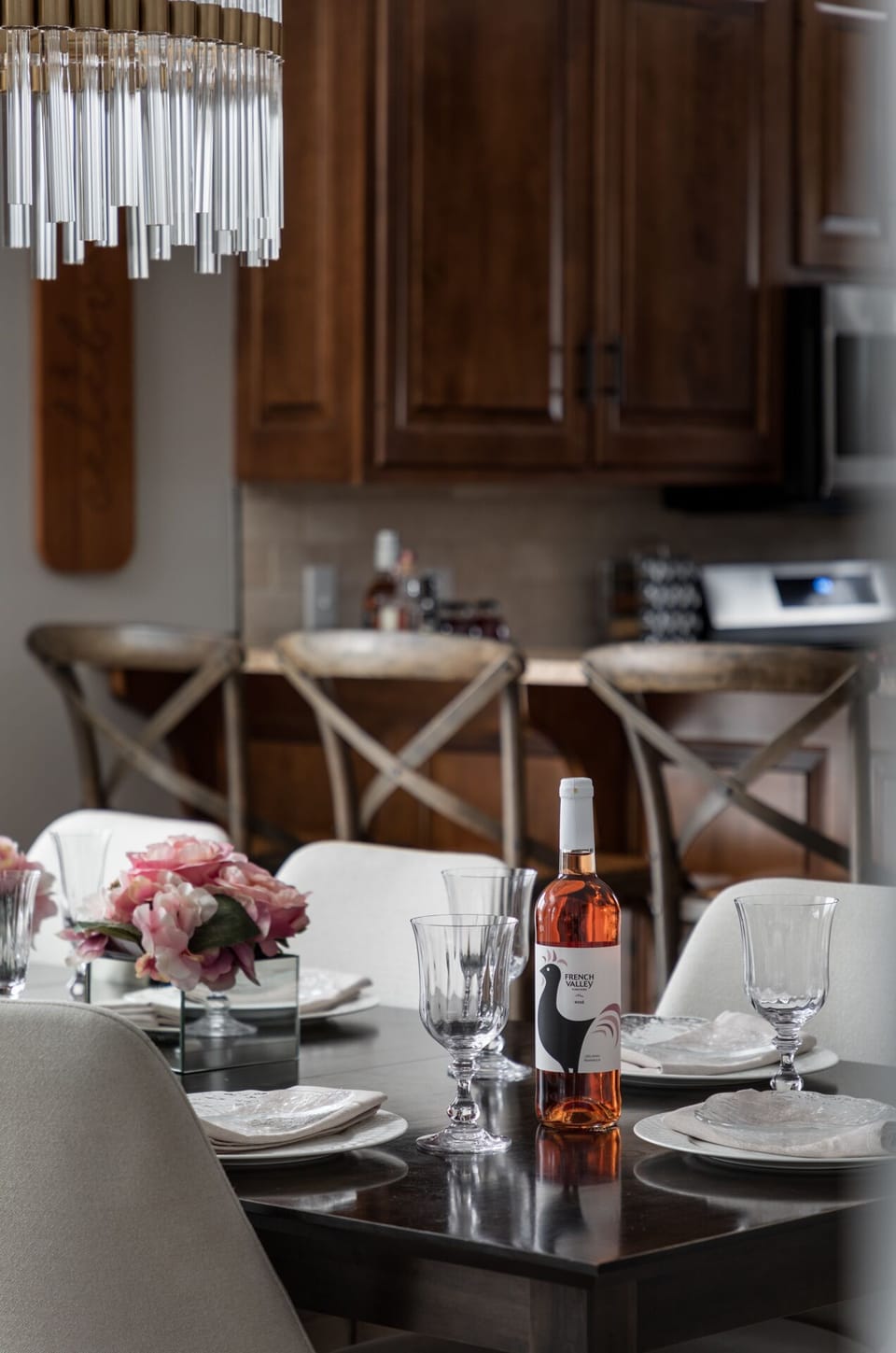 And don't forget to order the local wine! There are so many options today, but this lovely Rose' from the French Valley Vineyard is lovely for a summer day and especially with something spicy!