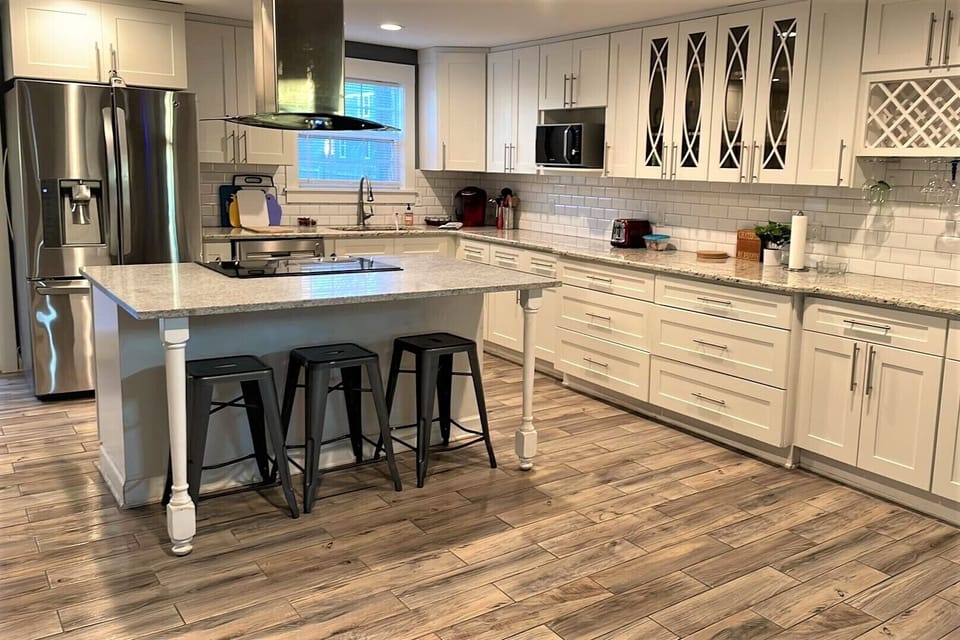 Fully stocked kitchen
