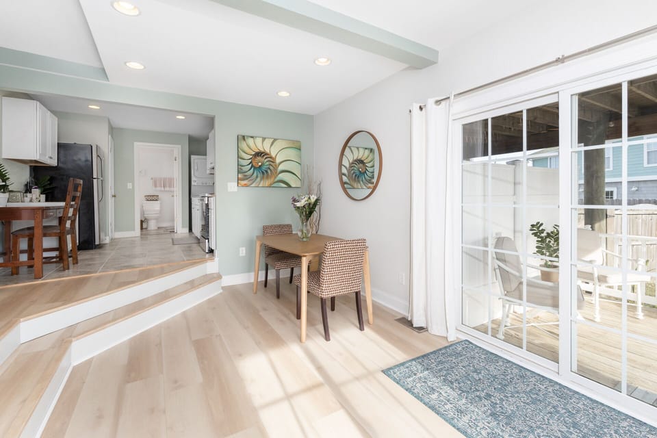 Dining and full kitchen