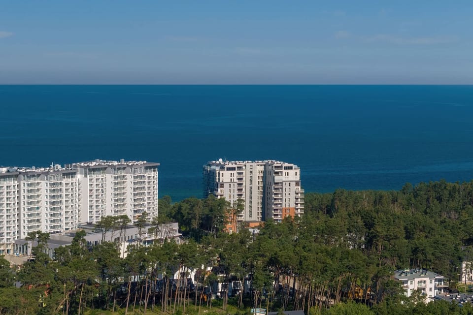 Beautiful, expansive sea view from the room.
