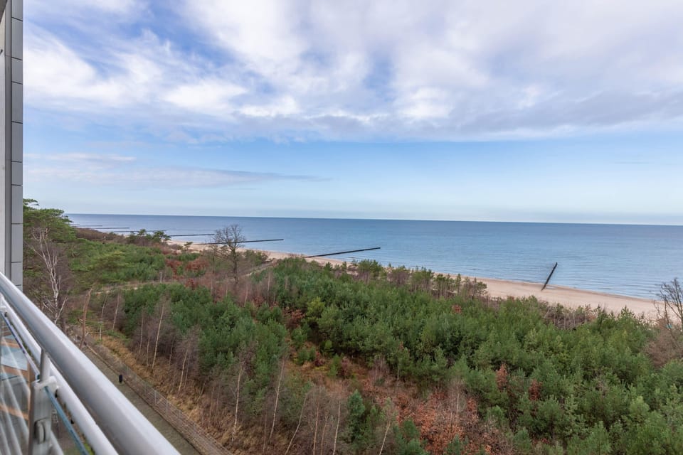 Beautiful, expansive sea view from the room.