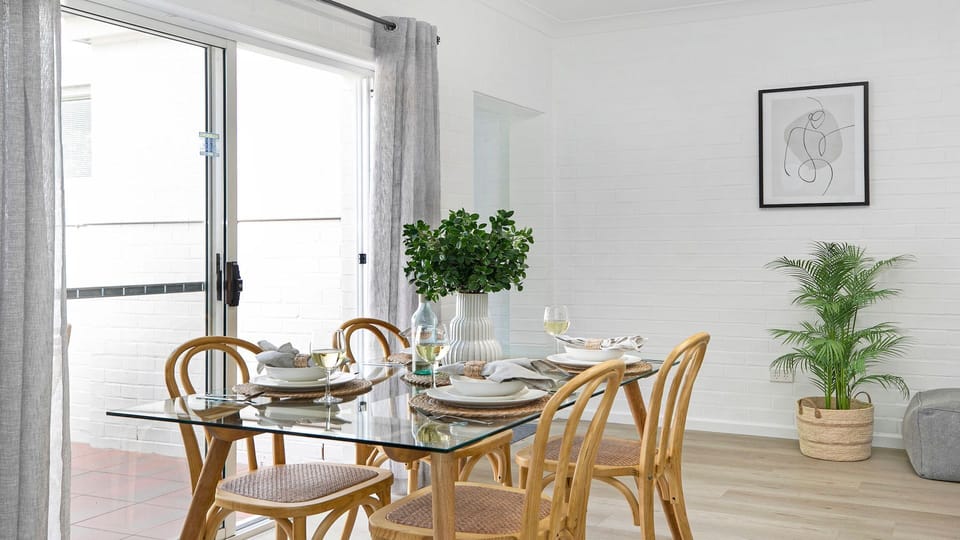 8 on Clarence | Dining room | Garden views | Air conditioned
