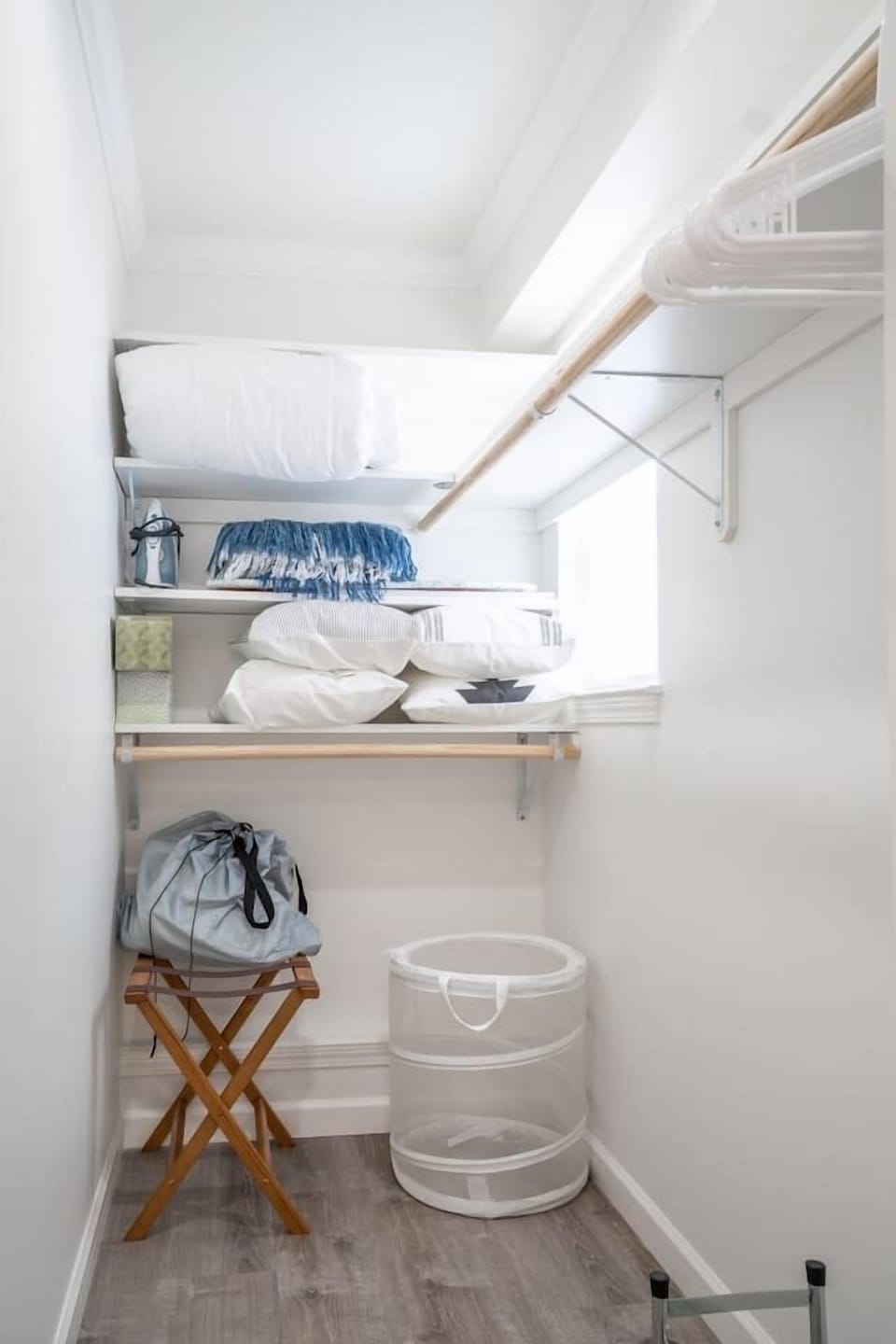 Extra bedsheet, pillows, linens are available in our closet.