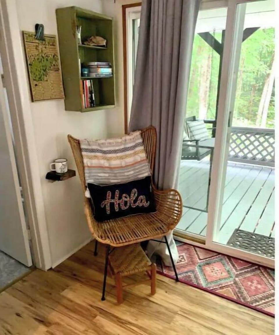 Perfect place to read a book or look out onto the porch.