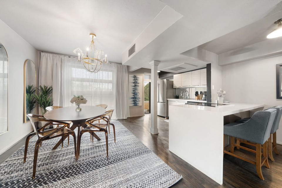 Elegant interiors and warm natural light create the perfect gathering space.