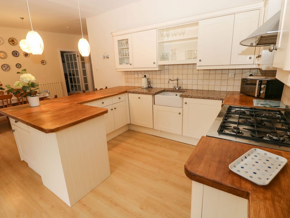 Fridge, dishwasher, electric kettle, toaster