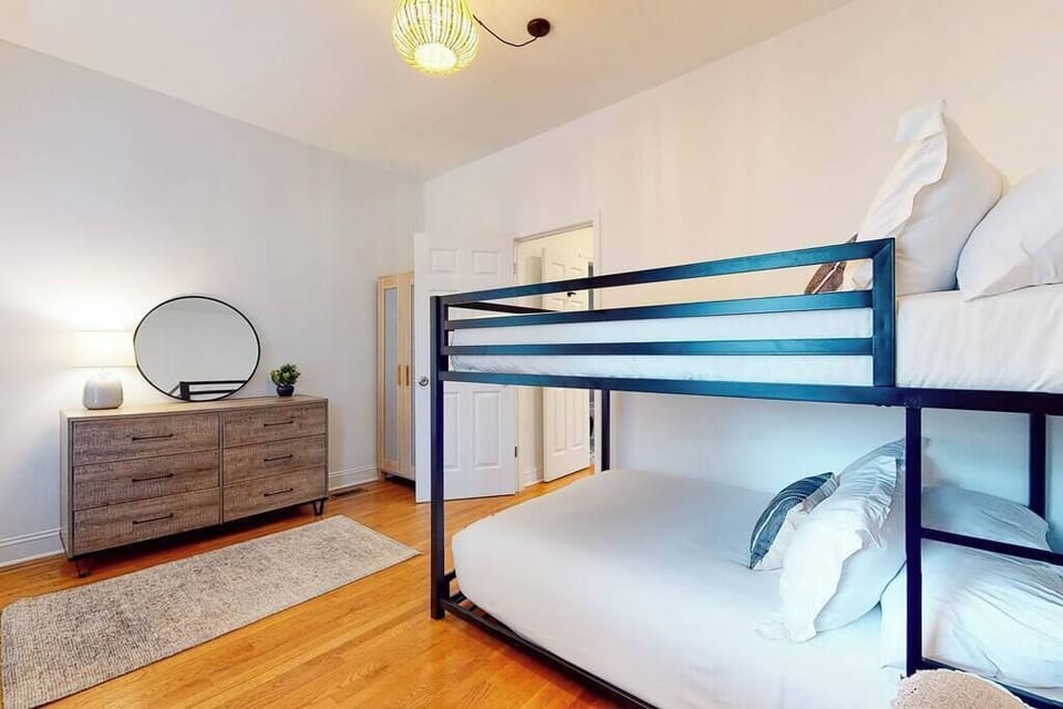 Bedroom 1: The room also features a dresser for your clothes and a mirror for getting ready.