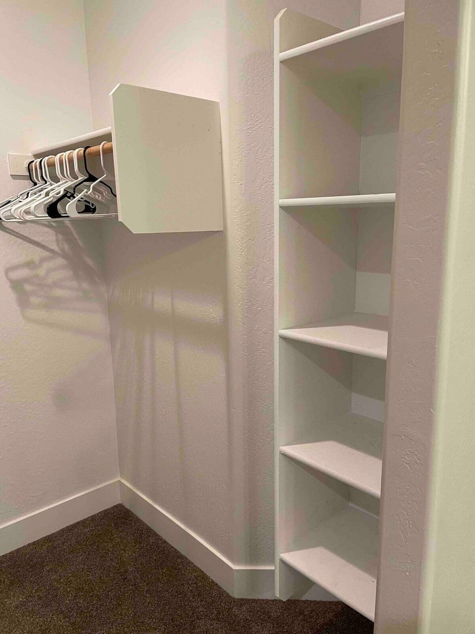 Spaces for clothes, shoes, and more 