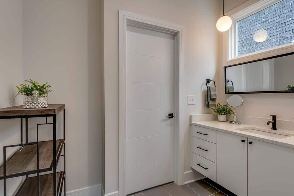 Sparkling clean bathrooms stocked with plush towels and premium boutique toiletries.