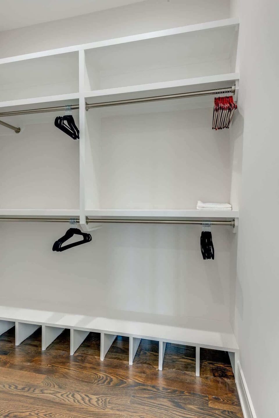 Walk-in closet featured in the Primary suite - room to unpack all of your vacation clothes!