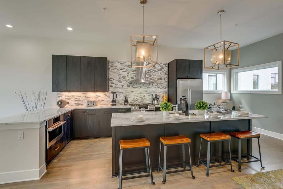 Cook for your group or invite your private chef.  This home's kitchen comes equipped with all essential cooking equipment including a ninja blender, pots and pans, olive oil, salt and pepper, knives, etc.
