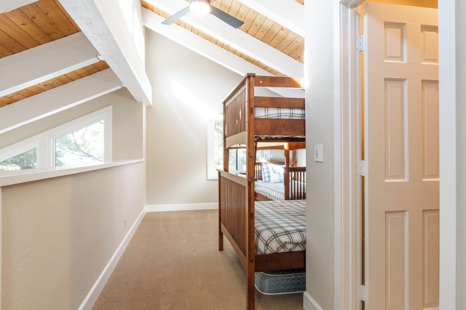 Sleeping Loft (4th bdrm), with adjacent full bathroom.