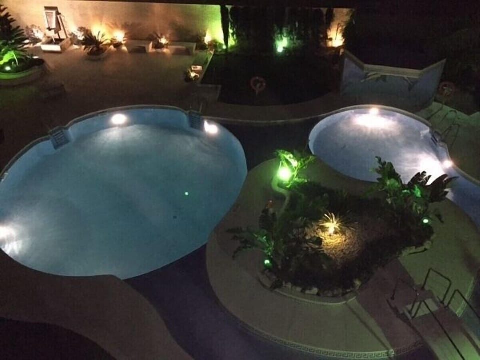 View from the balcony in the evening
