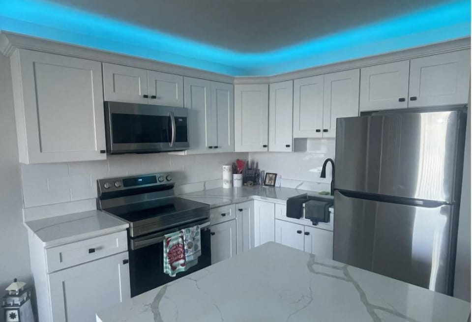 Clean and refreshed kitchen layout