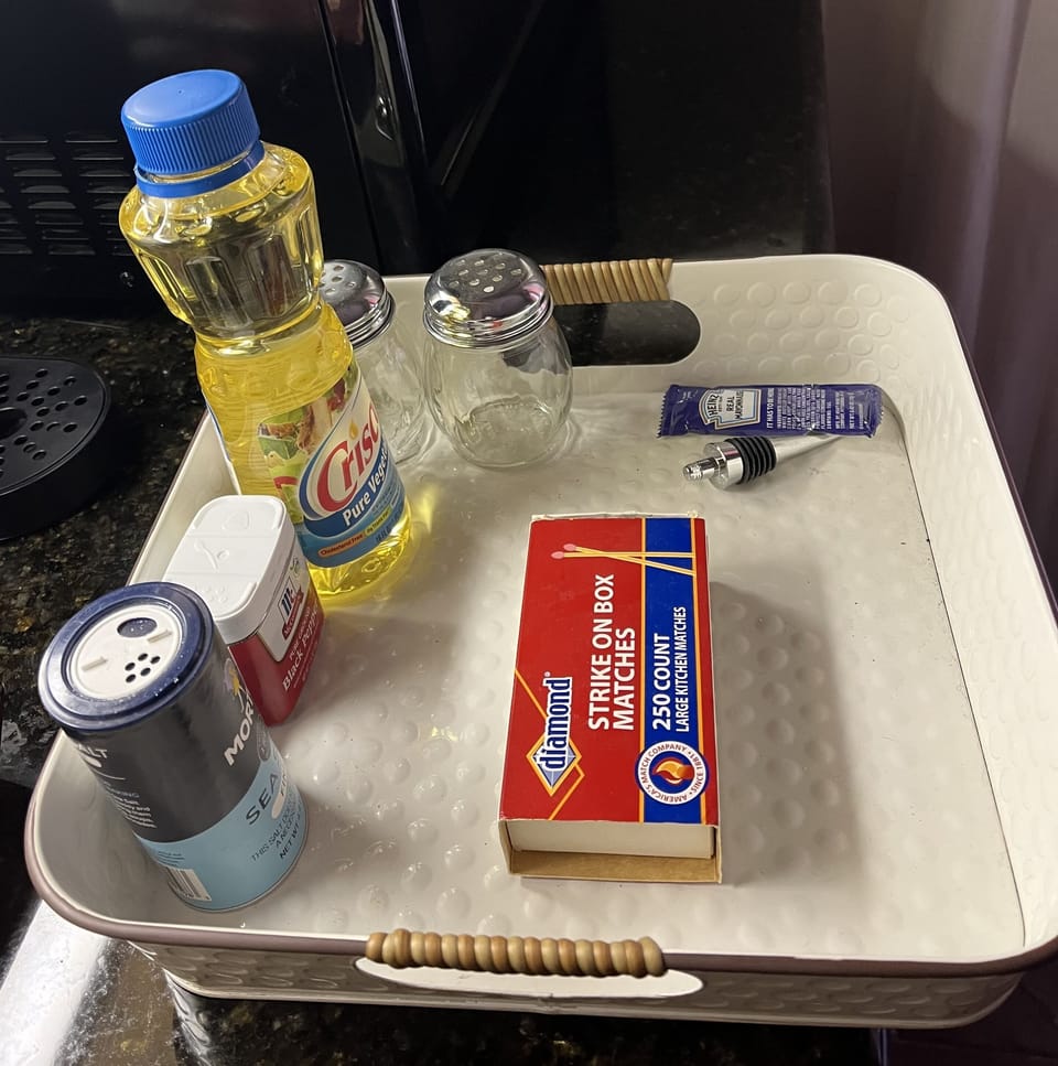 Essentials for your foods : Pepper,Vegetal oil and salt