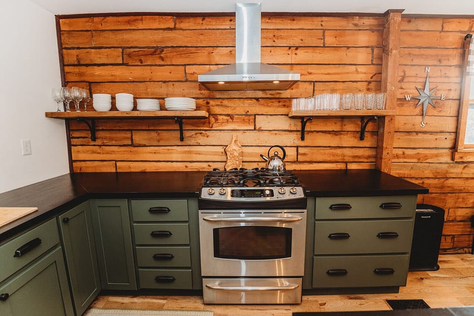 Fully Stocked Kitchen with Gas Range