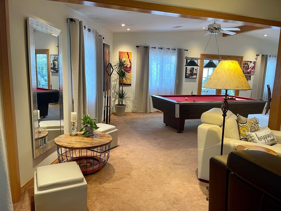 Plenty of seating and areas to relax and enjoy time together or alone.