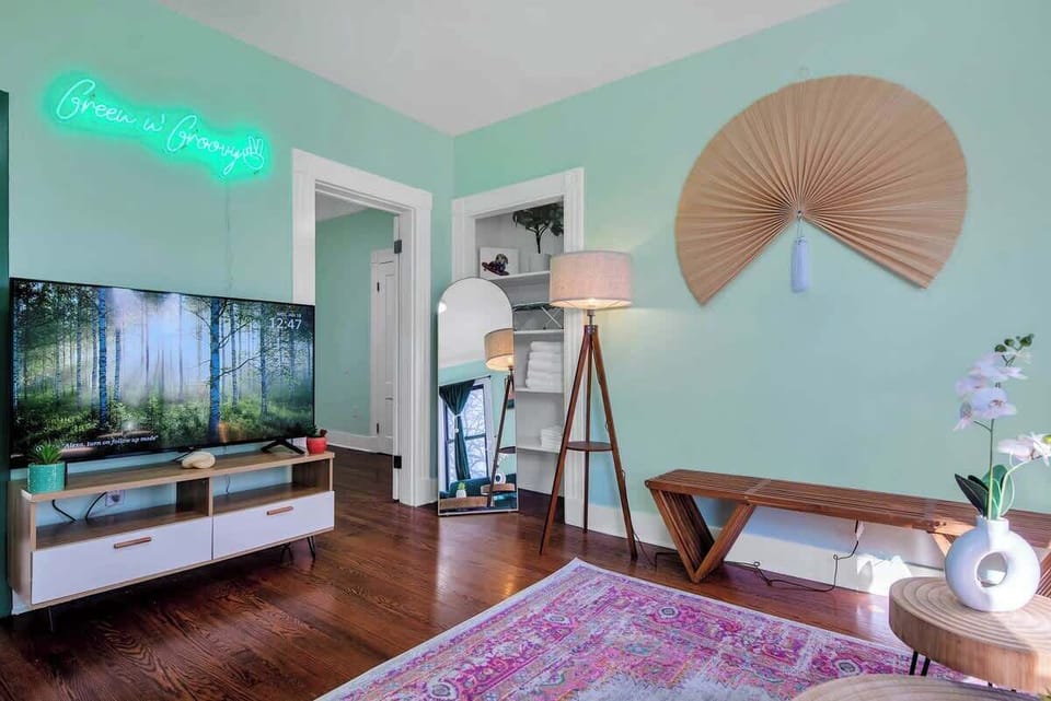 Take a selfie in our living room and be sure to tag us!