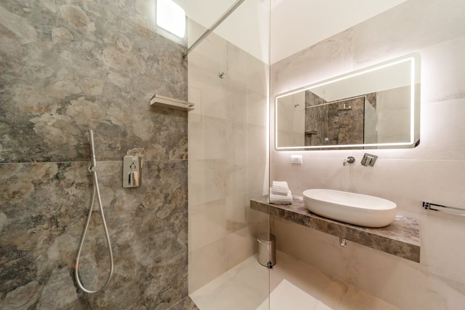 Free toiletries, hair dryer, bidet, towels