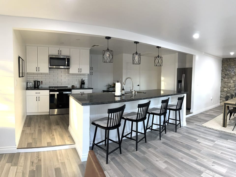 Custom built extra large kitchen island 