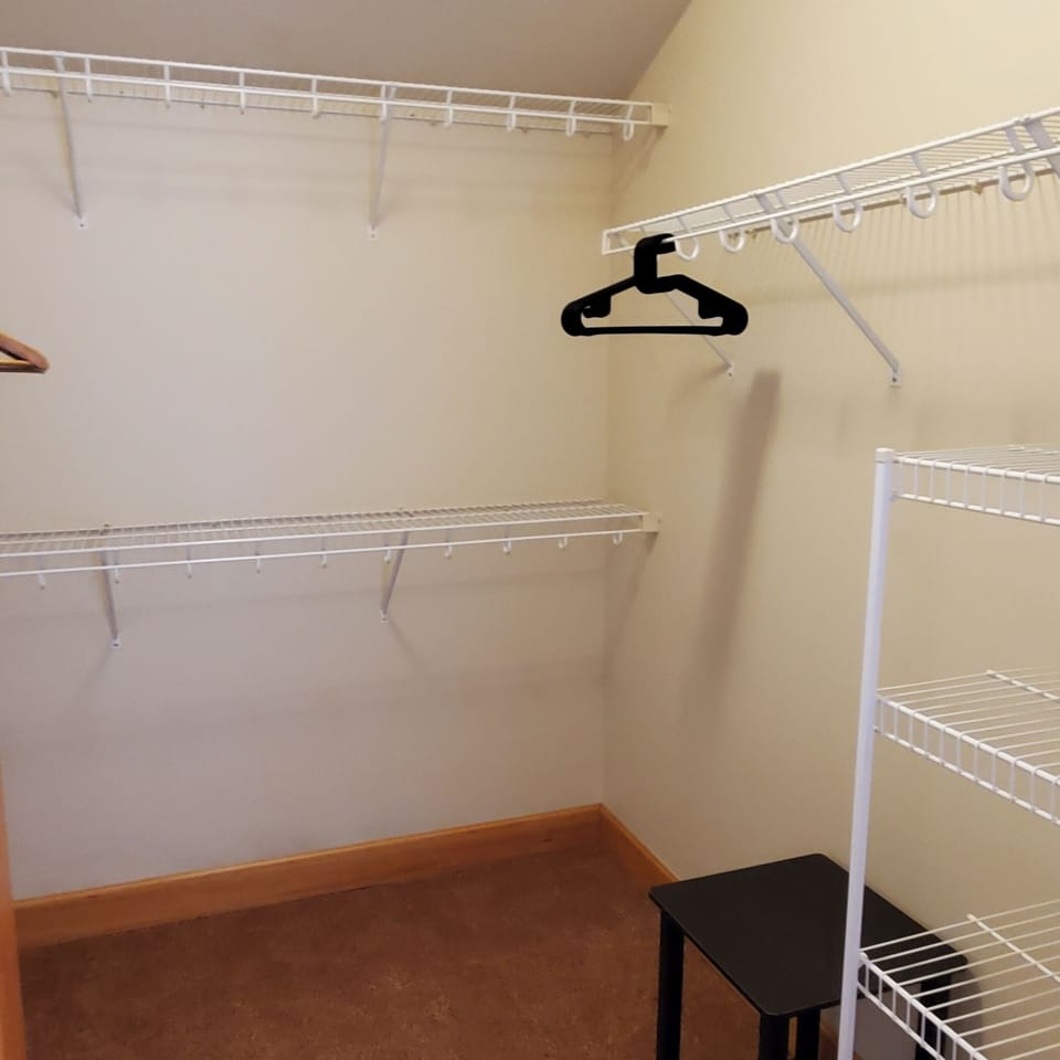 Master bedroom walk-in closet