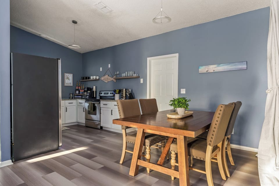 Enjoy meals in a spacious and inviting dining area,  sharing good food & fun.