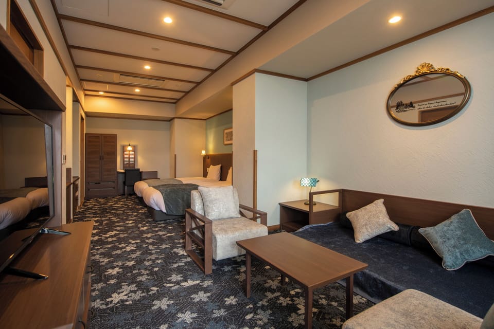 Triple Room, 1 Bedroom, Mobility Accessible, Mountain View | Minibar, in-room safe, individually decorated, individually furnished