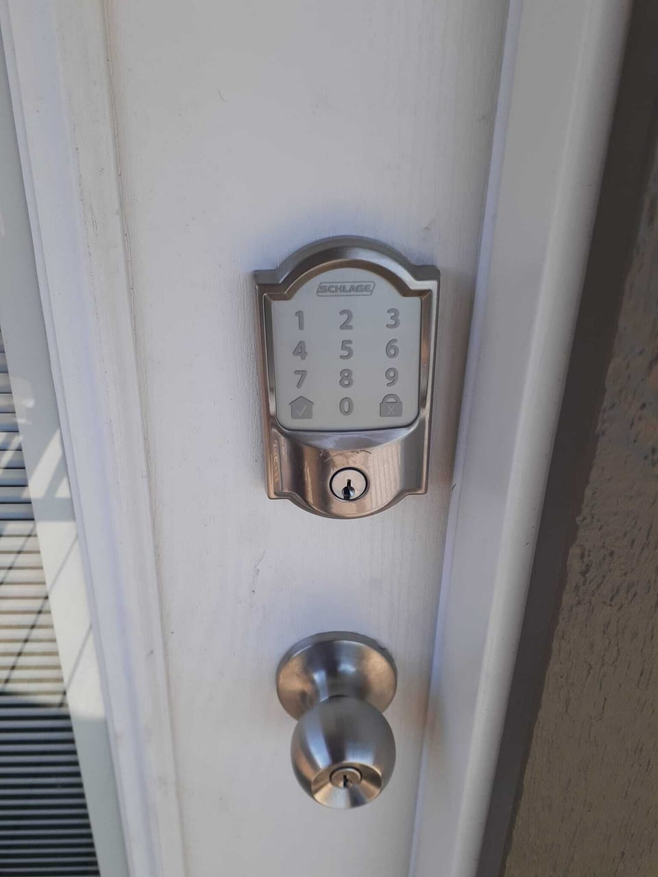 Door Lock opens with the code