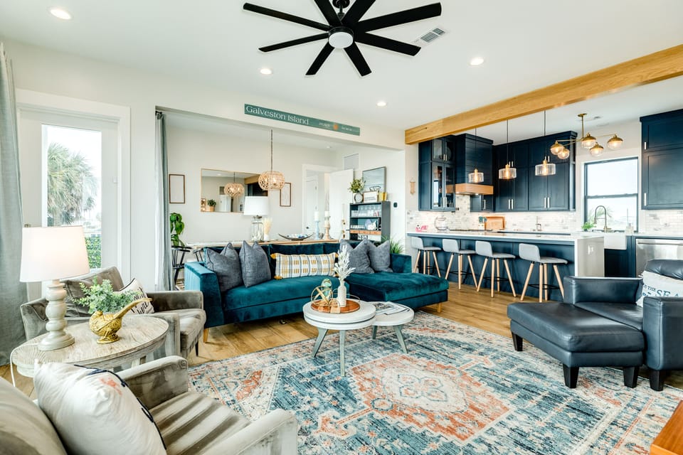 Open living area makes spending time together a breeze