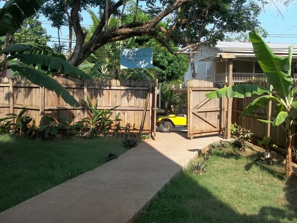 Gated entry to The Gardens