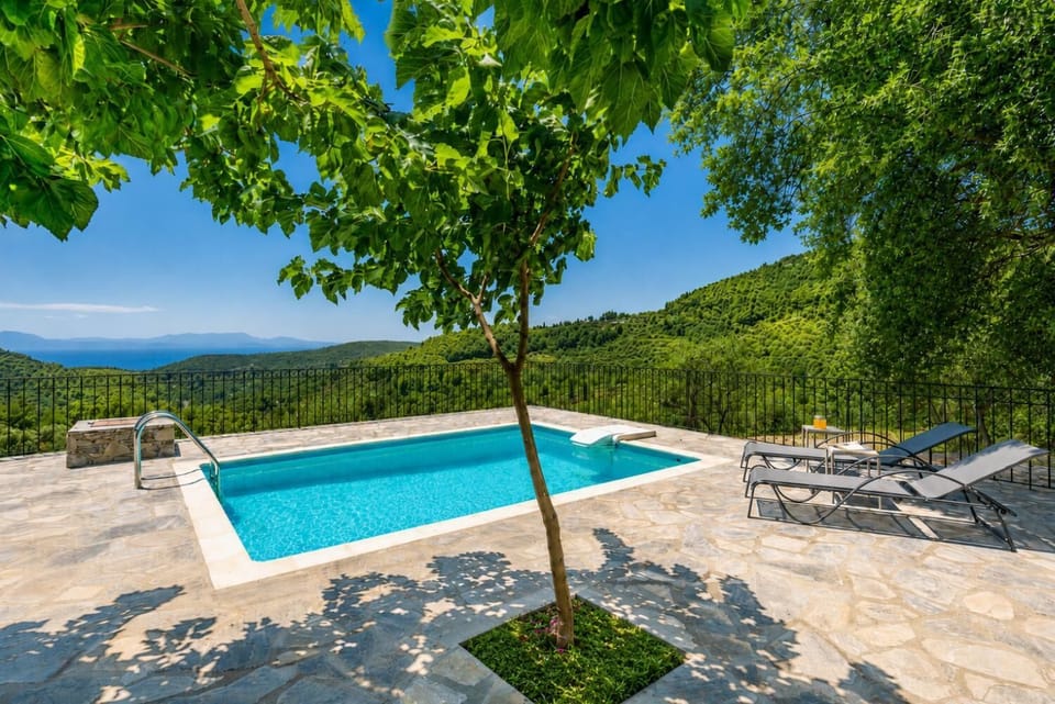 Pool area with a beautiful view