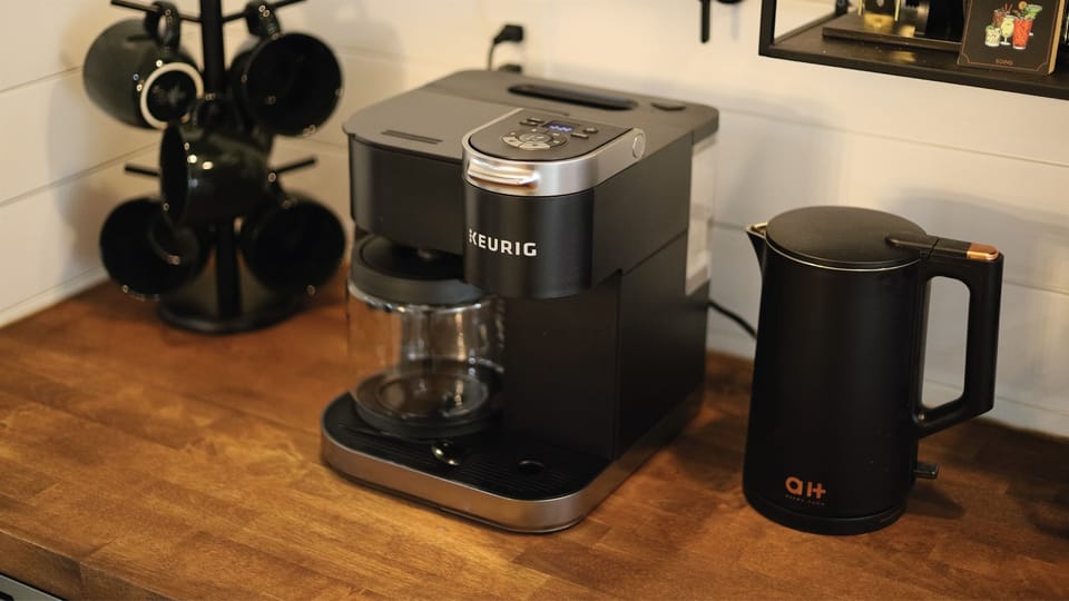 Make a cup of coffee or warm up water for tea. 