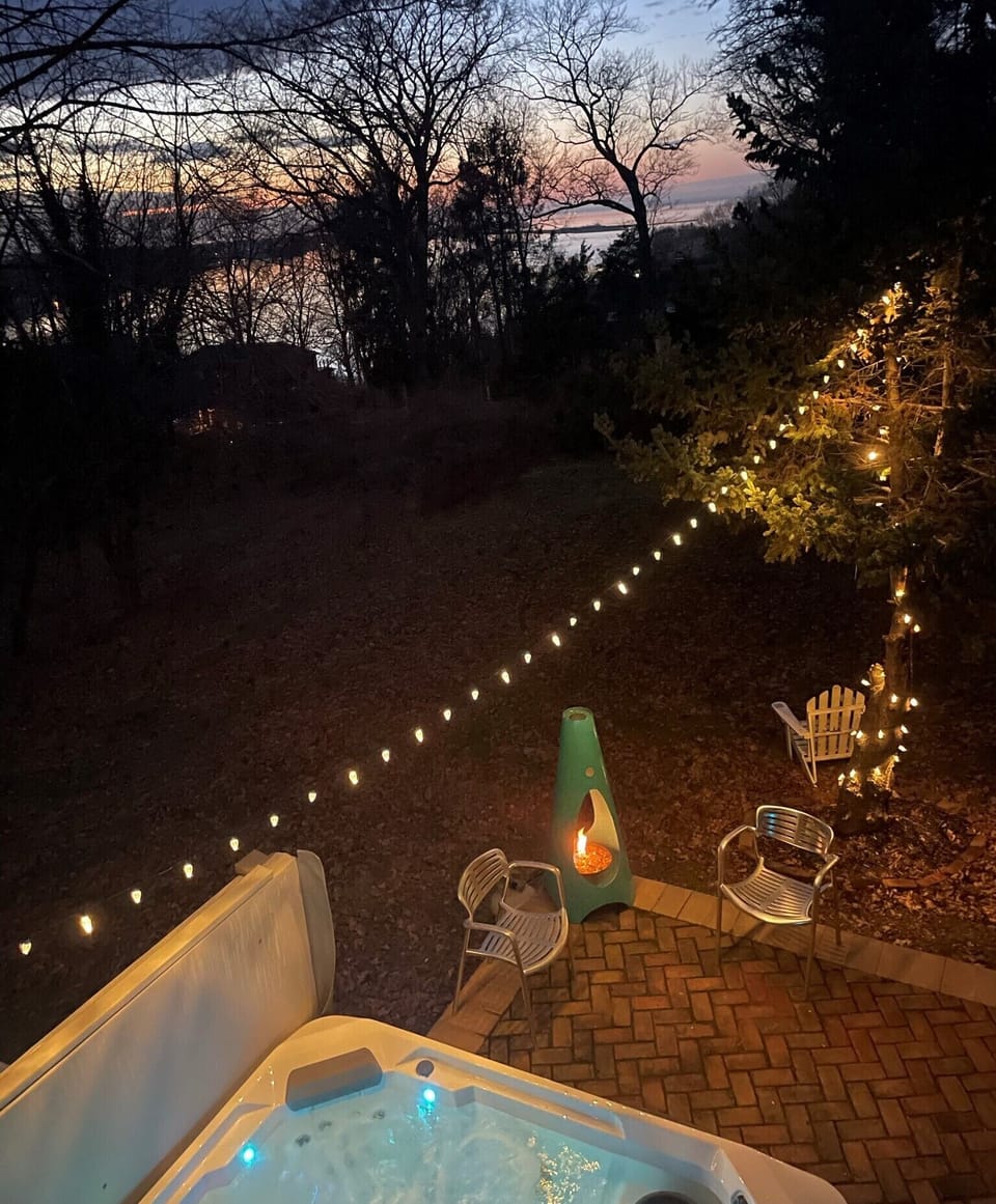 View from patio to port!  Winters have the best panorama!
