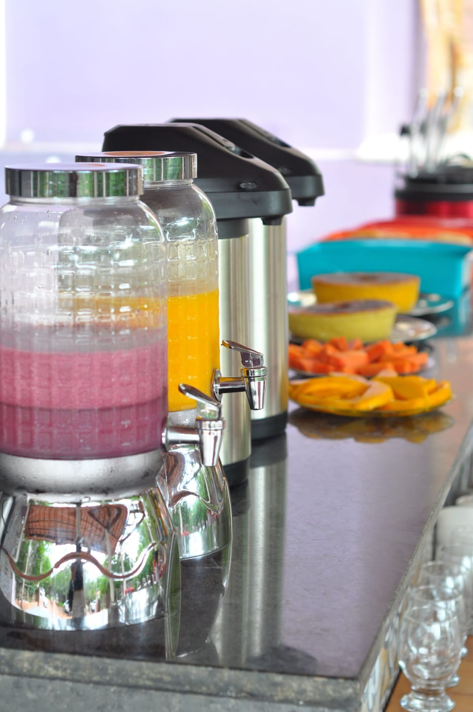 Free daily buffet breakfast