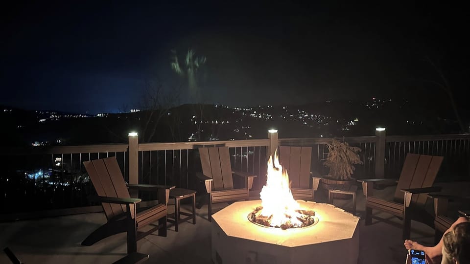 Enjoy the firepit with exceptional views!