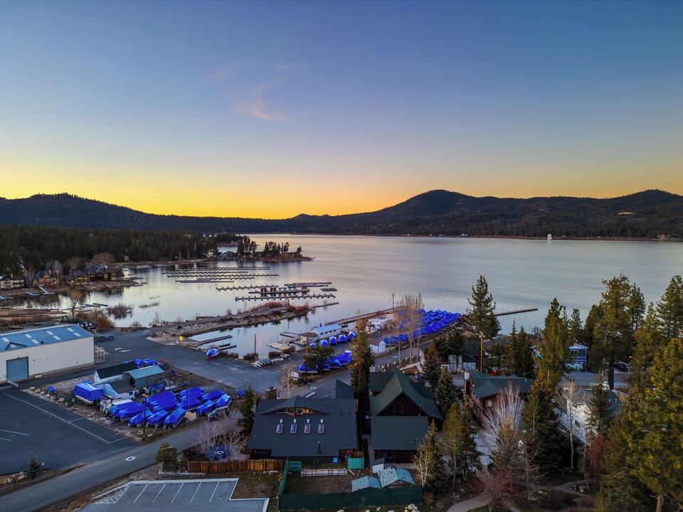 Right next to Big Bear Marina.