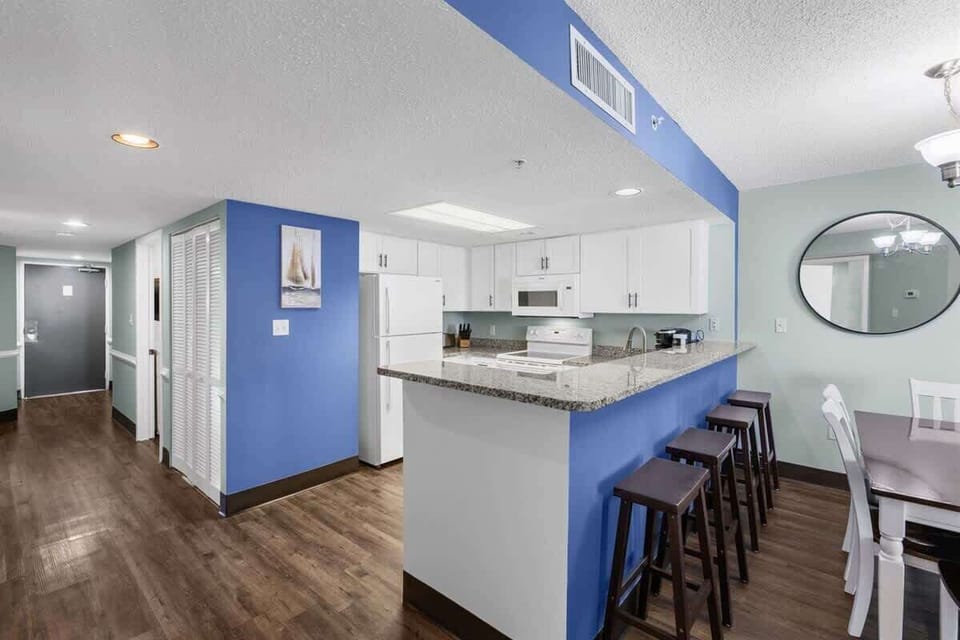 A modern kitchen that lets you cook like you never left home.

