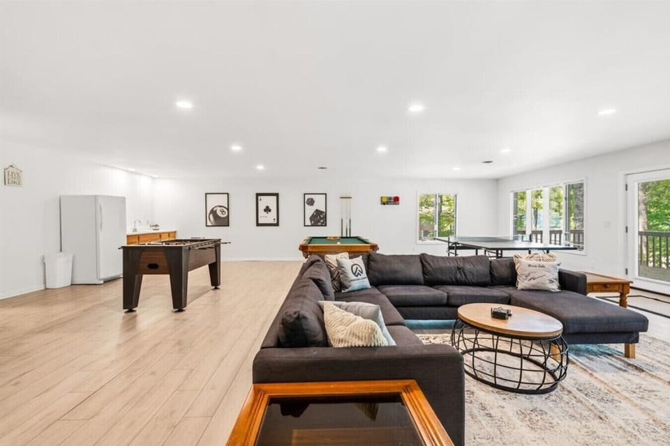 Basement Living and Game Room
