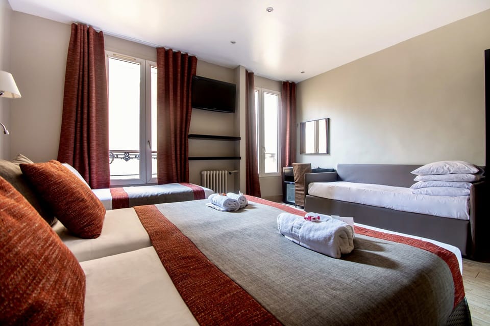 Quadruple Room | Premium bedding, minibar, in-room safe, desk
