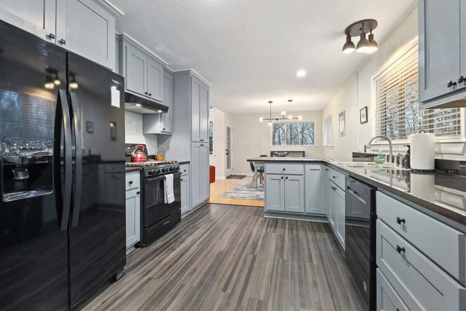 Our kitchen is fully stocked with everything you need to cook your favorite meals.