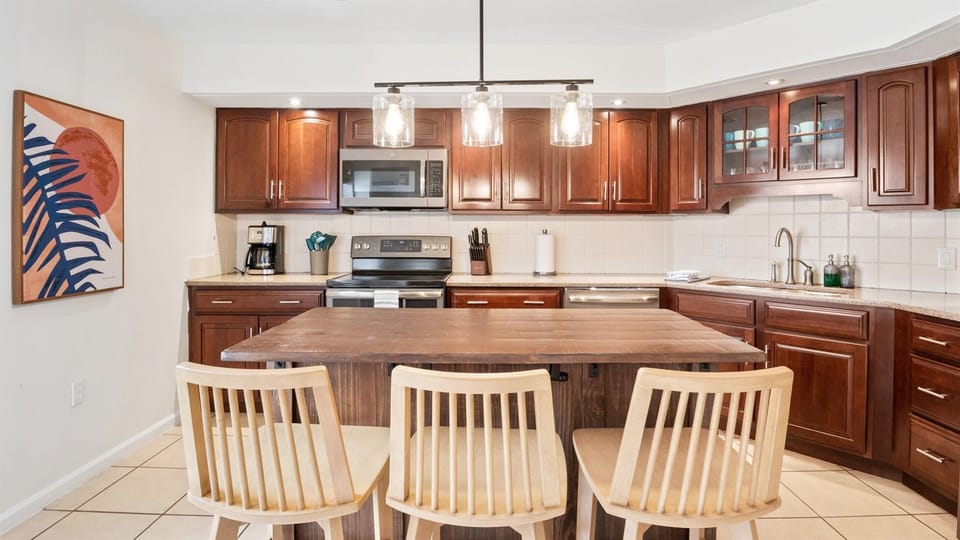 Fully stocked and equipped will all kinds of appliances