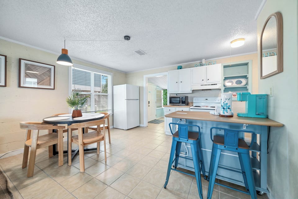 Primary kitchen and dining area