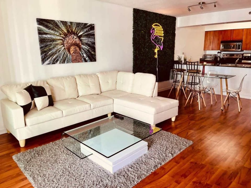 Modern open concept living space